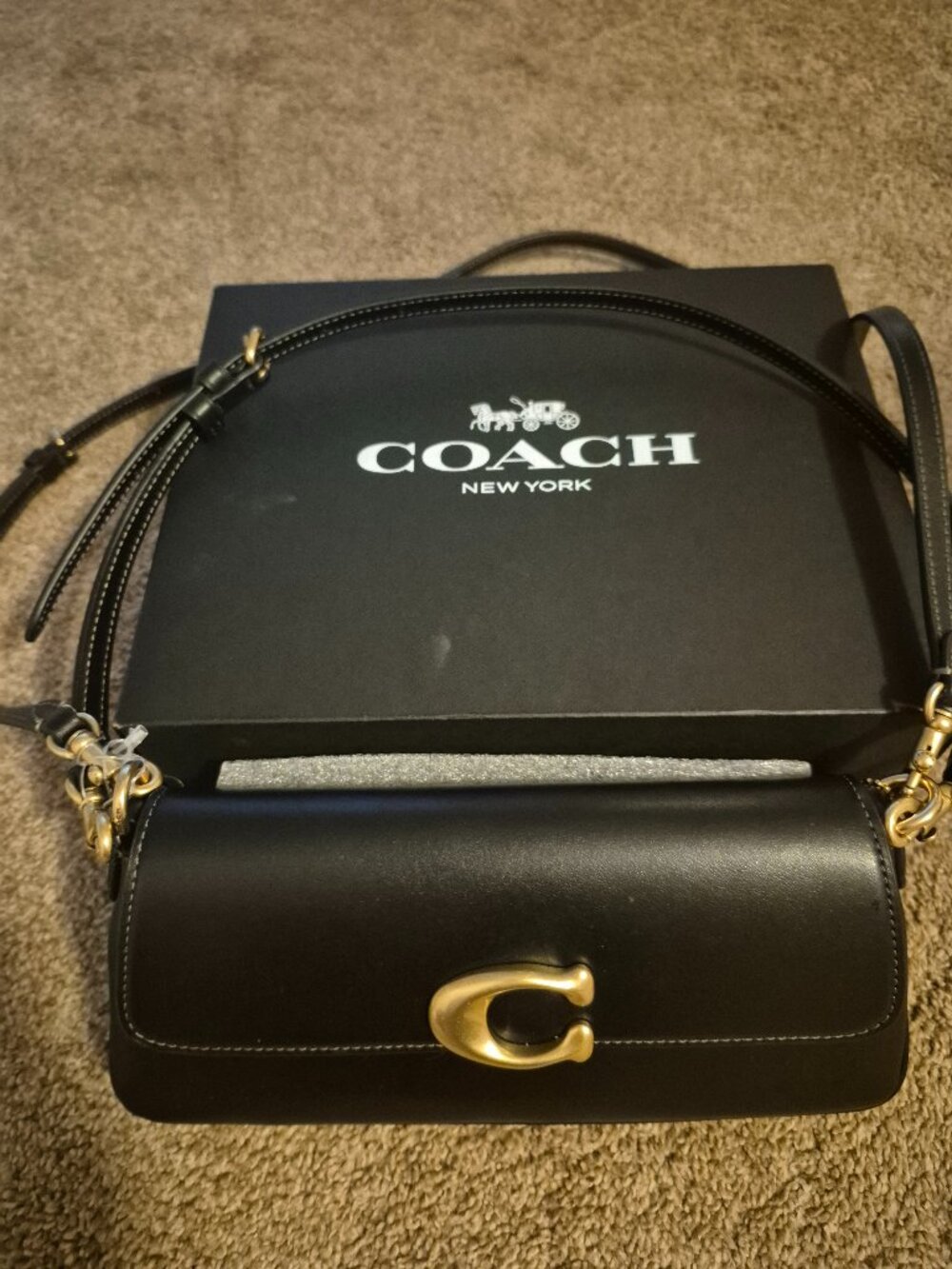 Coach refined calf leather jet shoulder - Picture 1 of 4
